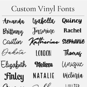 Custom Word/Name Vinyl Decal, Personalized Decal, Name Decal, Bridal Party, Wedding, Glass/Tumbler Decal