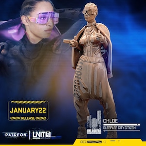 CHLOE - Sleepless City Citizen / January 2022 / Sci-Fi Cyberpunk / UNIT9