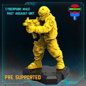 Cyberpunk Male Trauma Fast Assault Unit / Sci-Fi Cyberpunk / Papsikels