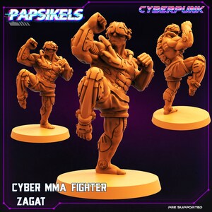 Cyber MMA Kämpfer Zagat / Cyberpunk / Papsikels