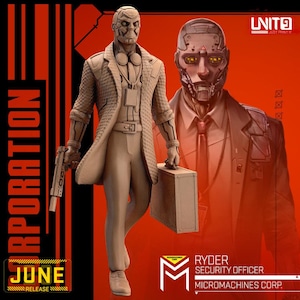 RYDER SECURITY OFFICER - Micromachines Corp. / June 2023 / Sci-Fi Cyberpunk / UNIT9