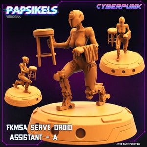 FKMSA Serve Droid / 3 stijlen / Sci-Fi / Papsikels