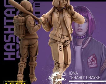 Iona “Shard” Drayke - Hashtag Rioters / 2 Styles / May 2025 / Sci-Fi Cyberpunk / UNIT9