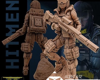 Agent K-12 - Killer and Hitmen / 2 Styles / January 2026 / Sci-Fi Cyberpunk / UNIT9