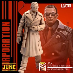 JAX - Micromachines Corp. Chief Security Officer / 2 Styles / June 2023 / Sci-Fi Cyberpunk / UNIT9