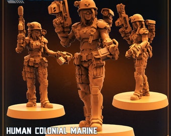 MORGAN DALLAS - Human Colonial Marine Medic / The Exterminator / December 2022 / Sci-Fi / Papsikels