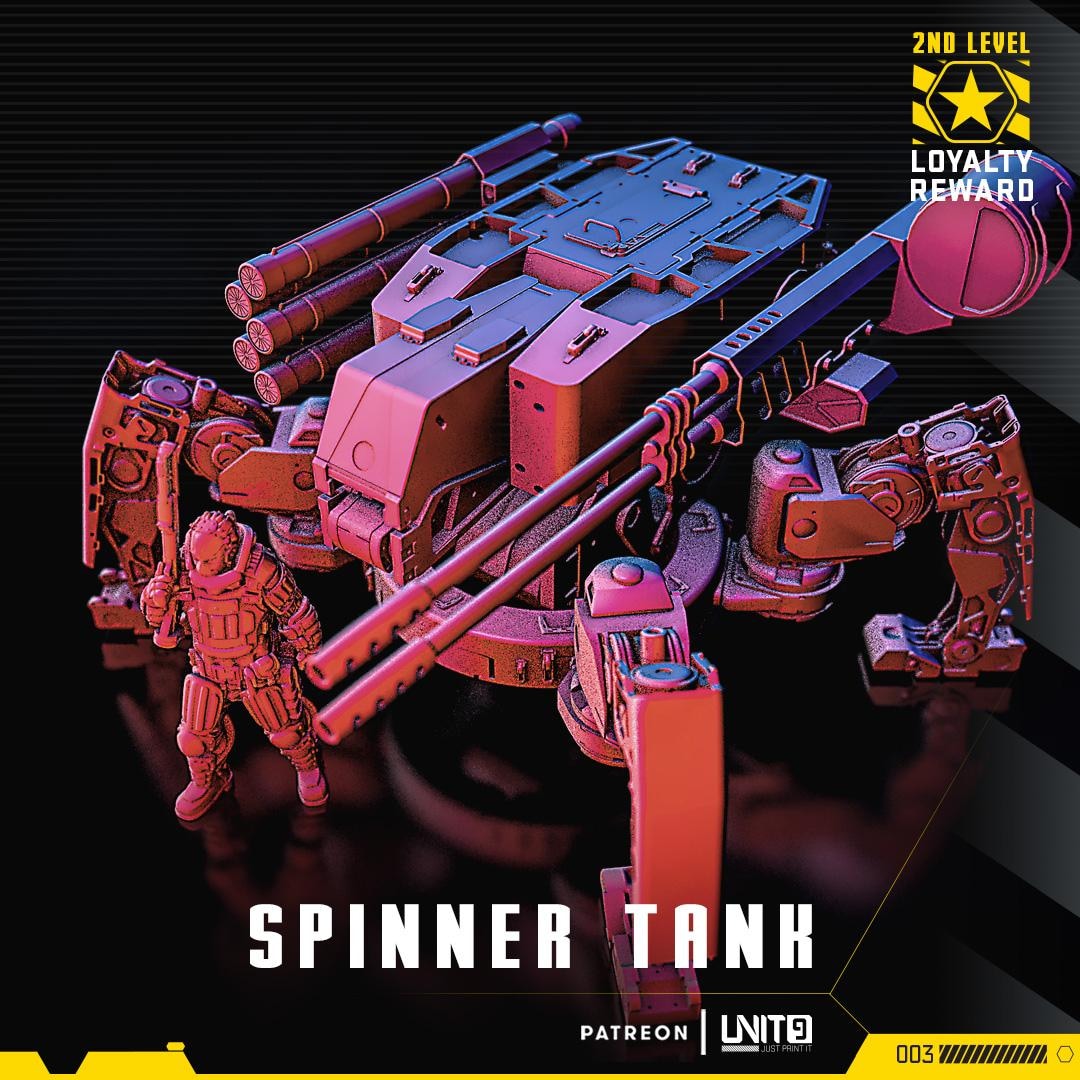 Spinner Tank / Loyalty Reward / Sci-fi Cyberpunk / UNIT9 - Etsy