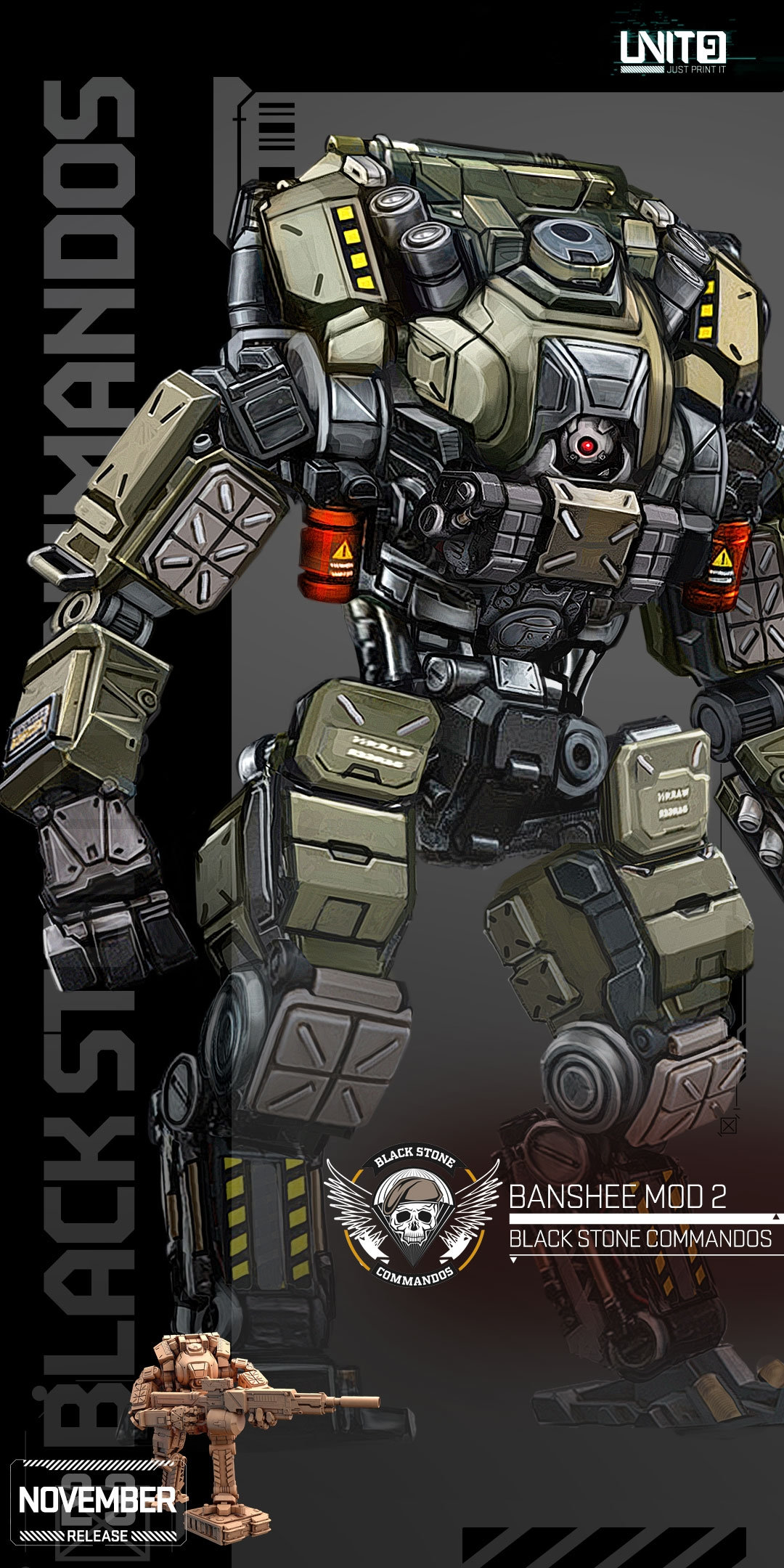 Banshee Mod BANSHEE MOD 2 - Black Stone Commandos / 5 Styles / November 2023 / Sci ...