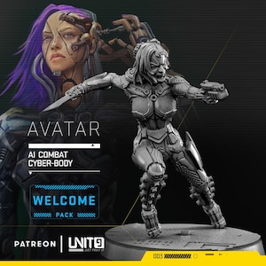 AVATAR - AI Combat Cyber-Body / Welcome Pack / June 2020 / Sci-Fi Cyberpunk / UNIT9