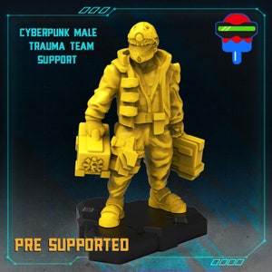 Cyberpunk Male Trauma Team Support / Sci-Fi Cyberpunk / Papsikels