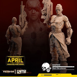 RIMFIRE - Black Site Prisoner / 2 Styles / April 2023 / Sci-Fi Cyberpunk / UNIT9