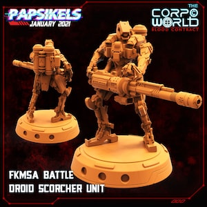 Fukimasa Battle Droid Scorcher Unit / Sci-Fi / Papsikels
