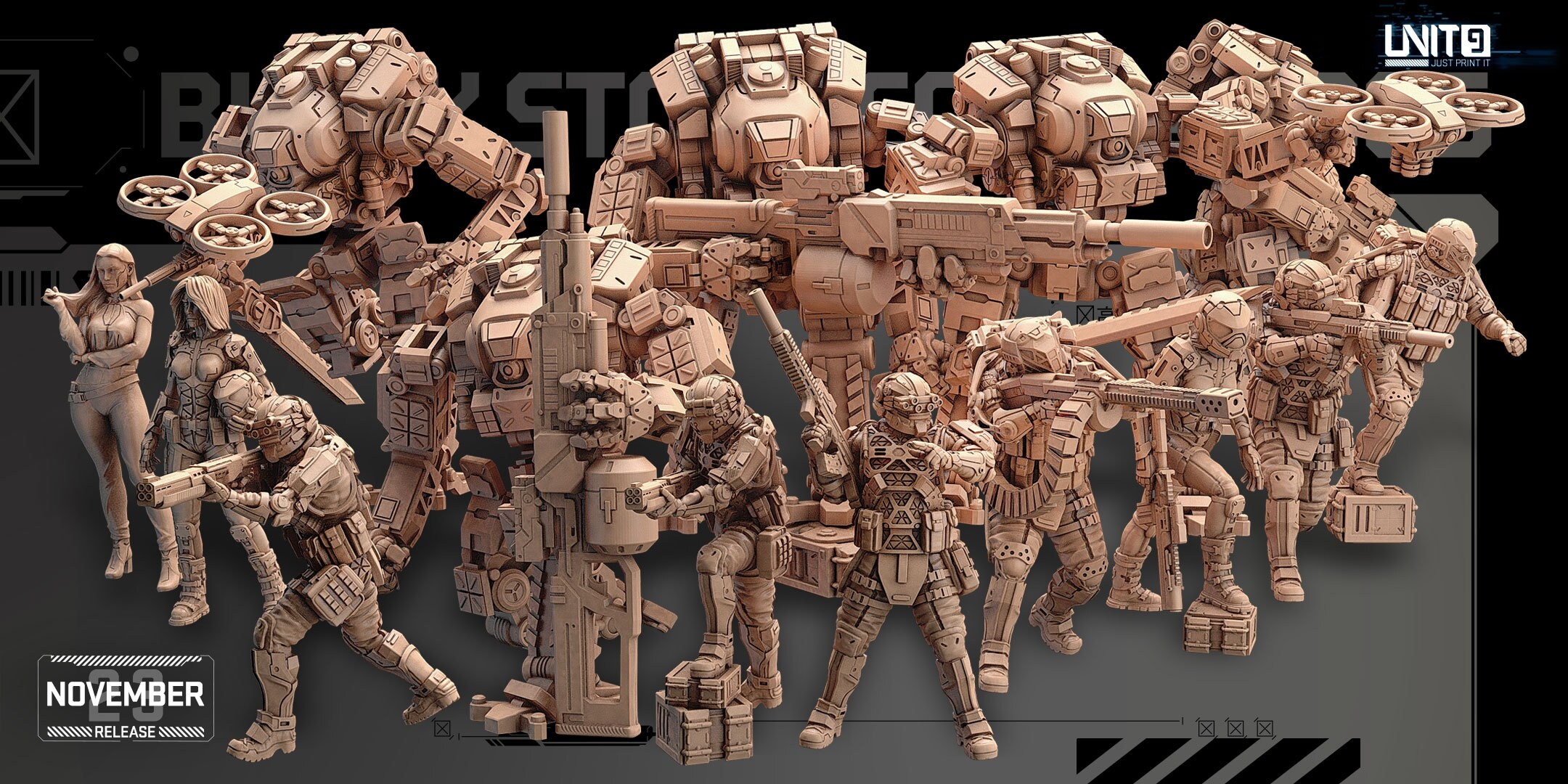 Banshee Mod BANSHEE MOD 2 - Black Stone Commandos / 5 Styles / November 2023 / Sci ...
