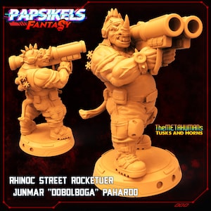 Rhinoc Street Rocketeur Junmar Dobolboga Pahardo / Cyberpunk / Papsikels