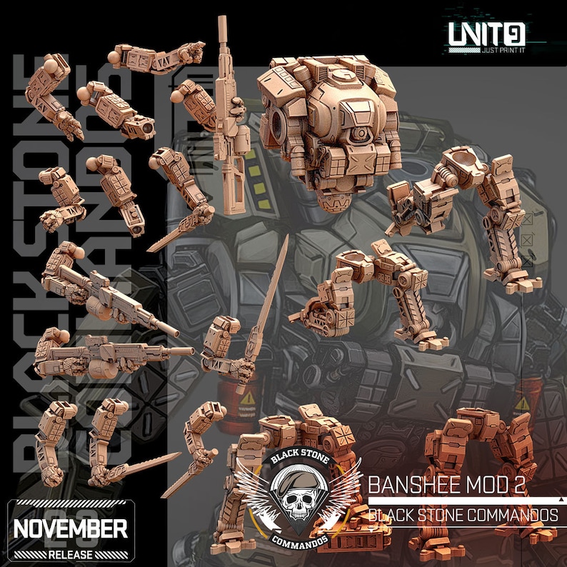 Banshee Mod BANSHEE MOD 2 - Black Stone Commandos / 5 Styles / November 2023 / Sci ...