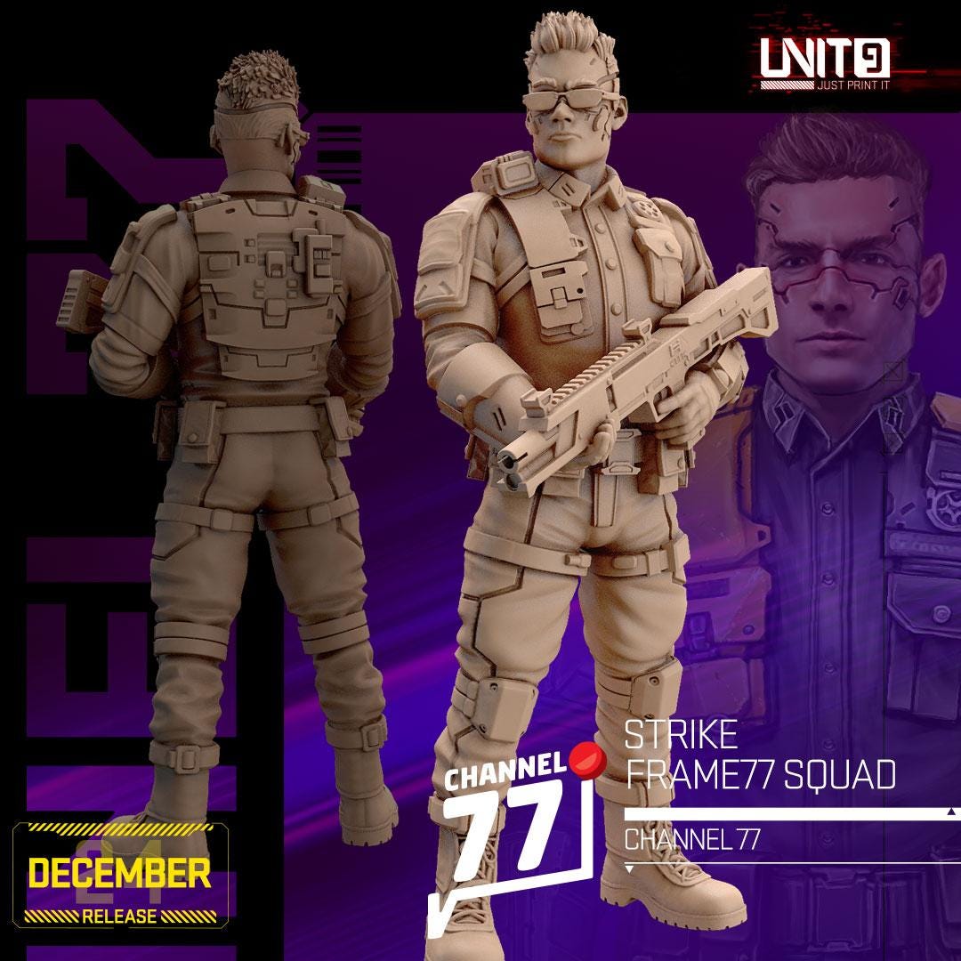 Strike Frame77 Agent - Channel 77 / 5 Styles / December 2024 / Sci-fi ...