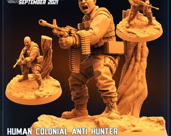 HUMAN COLONIALS - 8 Styles (Al, Arnie, Steven, Chest, Pancho, James, Billy) / Skull Hunters 2 / September 2021 / Sci-fi / Papsikels