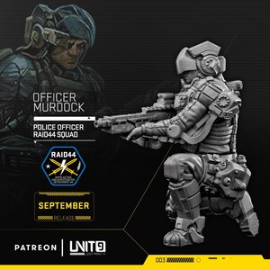 OFFICER MURDOCK - Police Officer RAID44 Squad / September 2020 / Sci-Fi Cyberpunk / UNIT9