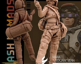 Mara “Lockjaw” Venn - Ash Nomads / 2 Styles / February 2026 / Sci-Fi Cyberpunk / UNIT9