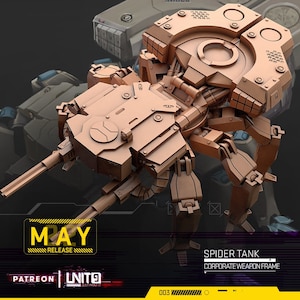 SPIDERTANK - Corporate Waffenrahmen / Mai 2022 / Sci-Fi Cyberpunk / UNIT9