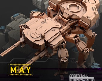 SPIDER TANK - Corporate Weapons Frame / May 2022 / Sci-Fi Cyberpunk / UNIT9