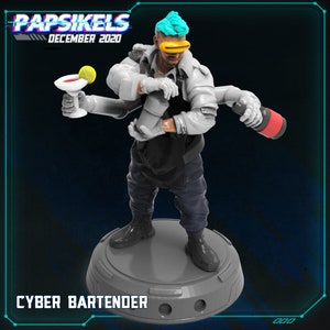 Cyber Barkeeper / Cyberpunk / Papsikelle