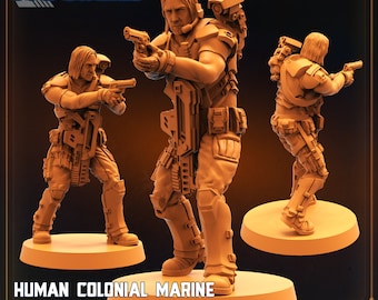 COLONIAL MARINE - 4 Styles (Winters, Medic Saver, Pilot Chezkova, Smart Gunner Sergio) / Alien vs Humans 5 / June 2023 / Sci-Fi / Papsikels