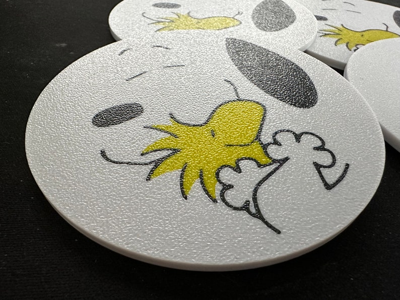 Coaster / Untersetzer / Bierdeckel Snoopy Love 4er Set Bild 2