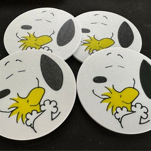 Coaster / Untersetzer / Bierdeckel Snoopy Love 4er Set Bild 1