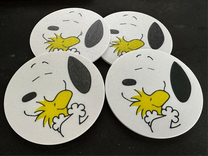 Coaster / Untersetzer / Bierdeckel Snoopy Love 4er Set Bild 1