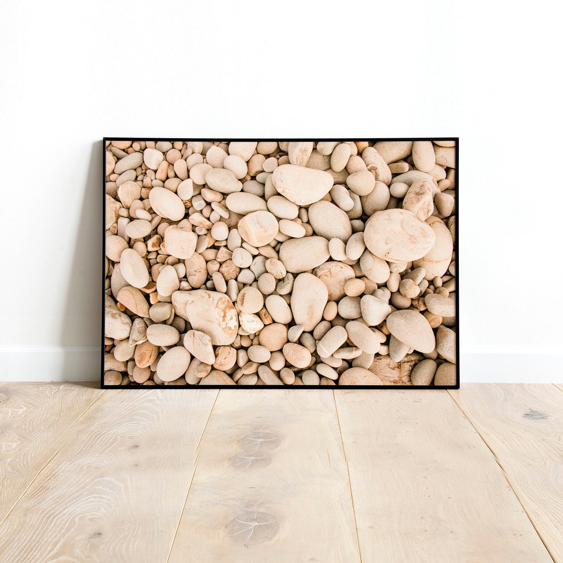 River Rocks Wall Art Print Pebble Stones Print Art Etsy