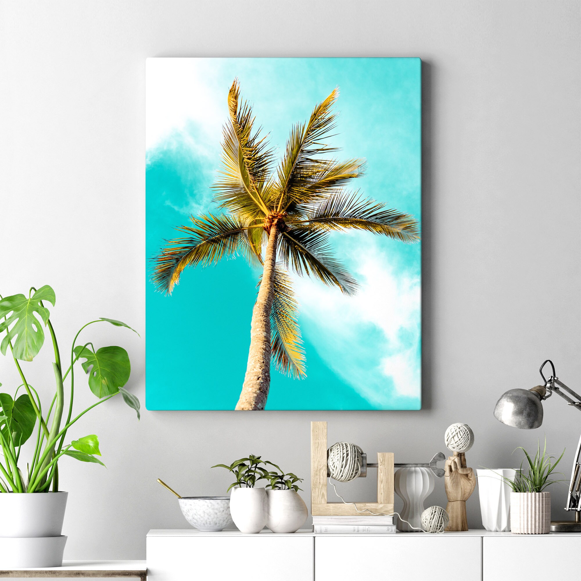 Palm Tree Wall Art | Palm Tree Print | Tropical Wall Art | Palm Tree