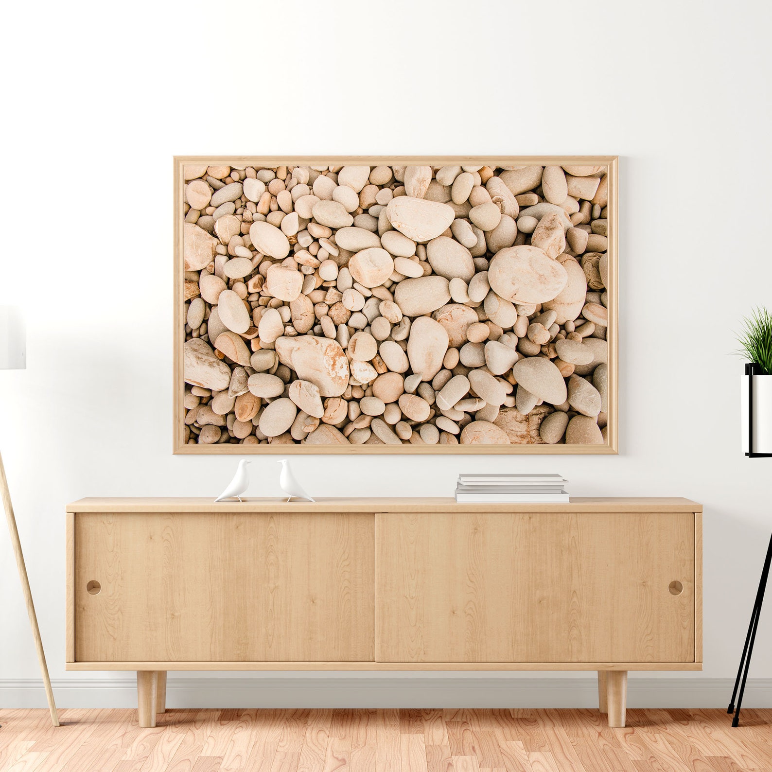 River Rocks Wall Art Print Pebble Stones Print Art Etsy