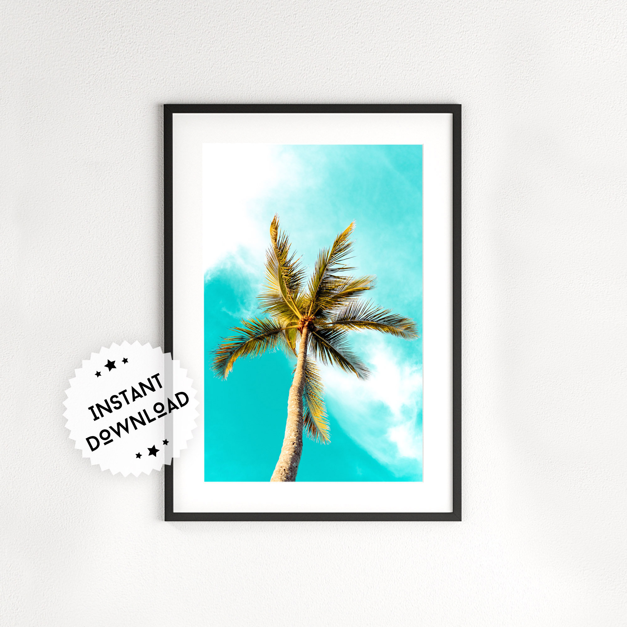 Palm Tree Wall Art | Palm Tree Print | Tropical Wall Art | Palm Tree