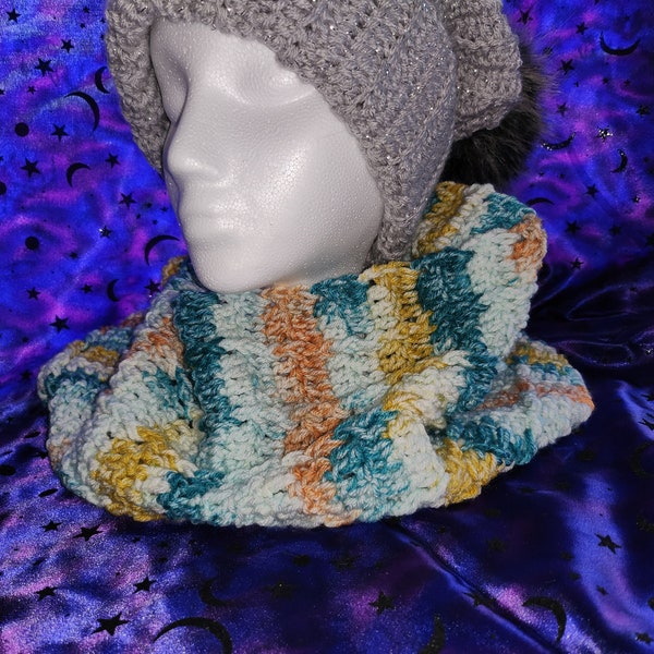 Teal Me All About It Ridged Cowl