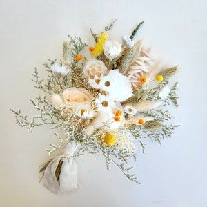 Dried Wildflower Bouquets, Naturally Preserved Flowers, Boho Wedding Decor,  Bridal and Bridesmaid, Bouquets for a Bud Vase, Gifts Under 35 