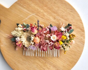 Wildflower Dried Flower Combs, Wedding Flower Arrangement