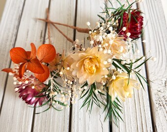 Dried Flower Hair Pins, Wild Flower, Wedding Headpiece, Hair Accessories