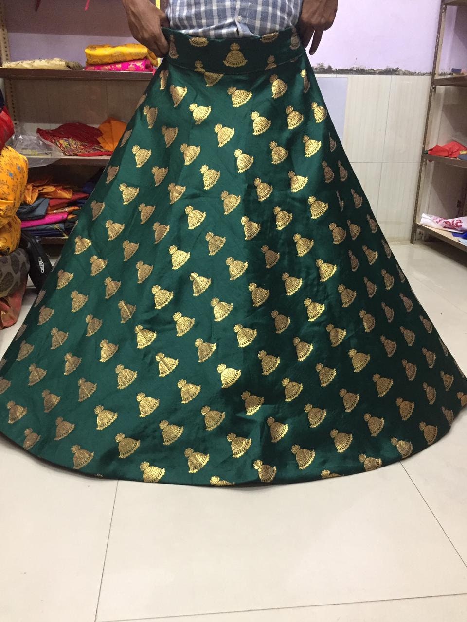 Long Skirt Ready Made Brocade Art Silk Indian Lehenga Party | Etsy