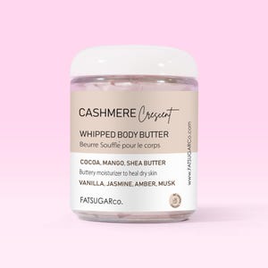 Whipped Body Butter for Dry skin| Body Butter| Body Moisturizer with Shea Butter & Mango Butter | Jasmine Musk scent