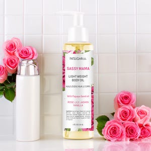 Pamper Your Skin: Body Oil Fast-absorbing Moisturizer with Papaya Oil & Rose Fragrance Body Oil for Glowing Skin