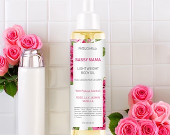 Papaya & Rose Body Oil: Lightweight Moisturizer for Glowing Skin