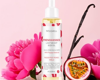Papaya Body Oil: French Kisses Scent, Lightweight Moisturizer
