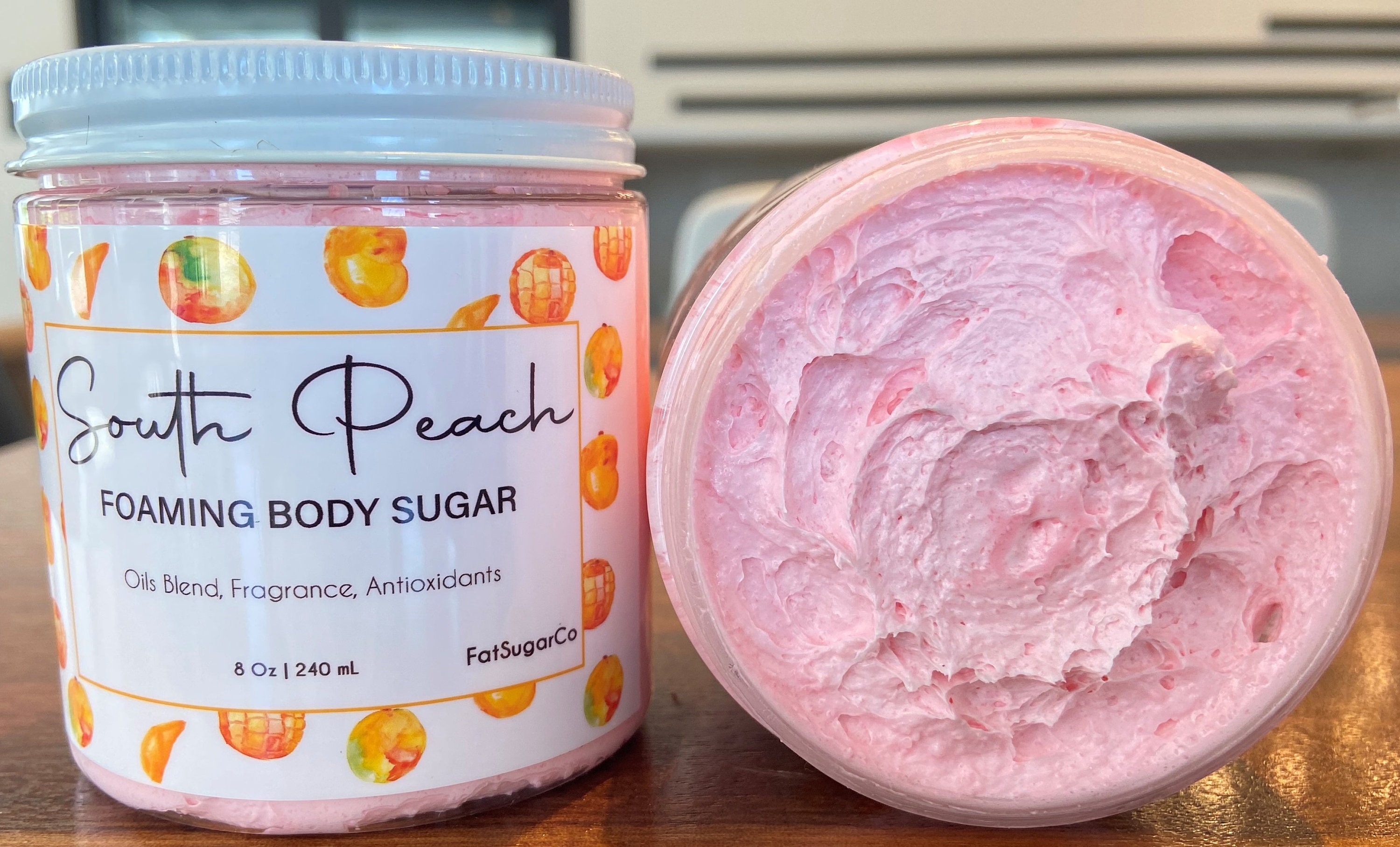 Peach Foaming Bath Butter Etsy
