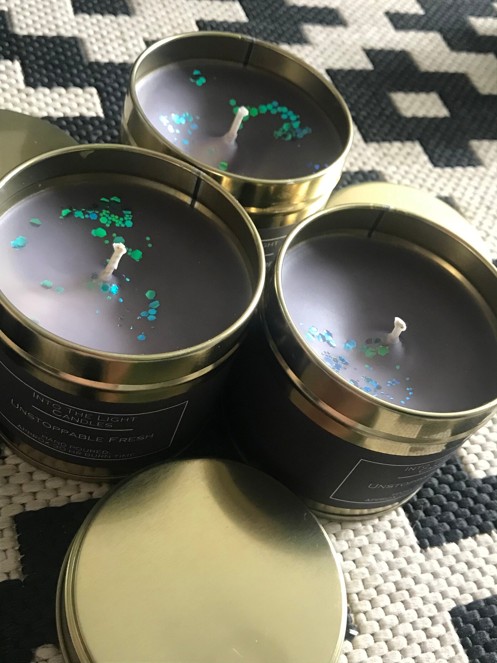 Unstoppable fresh scented tin candle. Approx 30hr burn time Etsy