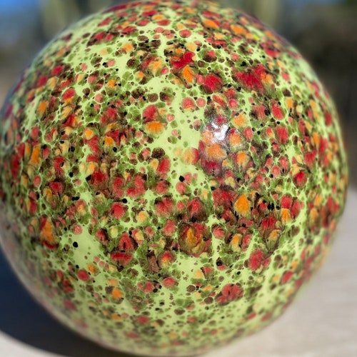 Extra Large Ceramic Ball Green 11