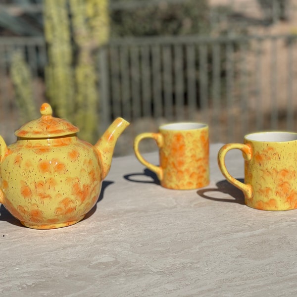 Yellow Teapot Etsy