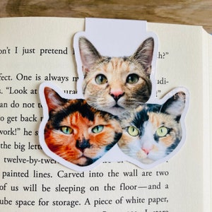 Personalized Pet Bookmark, Pet Photo Gift, Dog Mom Present, Personalized Dog Magnetic Bookmark, Birthday Gift, Father&#39;s Day Gift, Graduation