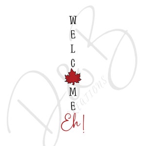 Canadian welcome sign svg