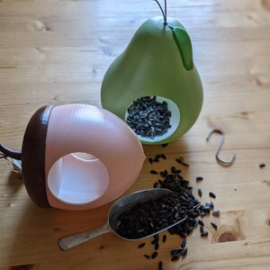 Acorn Bird Feeder: Modern Whimsical Hanging Birdfeeder image 5